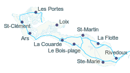 Karte de der Insel Ré