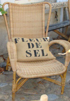 Atelier d'Elise : coussin fleur de sel