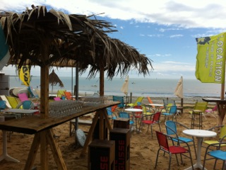 Terrasse sur la plage Ile de Ré